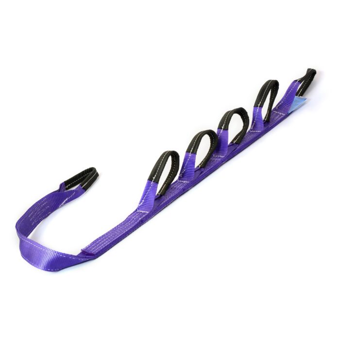 Radklammer Hebegurt 50mm - längenverstellbar mit 6 verstärkten Schlaufen -  1T - 1,70m - Violett