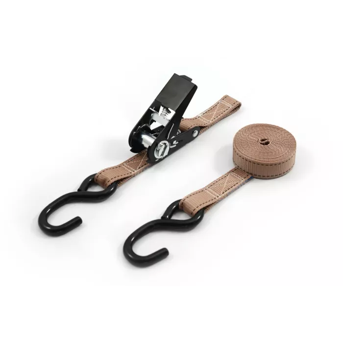 4,8m Ratschengurte Schwarz - 1000kg Bruchfestigkeit Mit S-Haken Für LKW & Transport