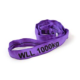 WLL 1000 kg Polyester Länge: 1 m Violett Rundschlinge SF 7:1 EN 1495-2 