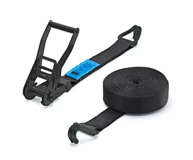 5T - Standard Spanngurt - 5T - 10m - 50mm - 2-teilig mit Spitzhaken - Schwarz - Black Beauty