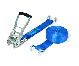 5T - Standard Spanngurt - 5T - 9m - 50mm - 2-teilig mit Klauenhaken - Blau 5T - Standard Spanngurt - 5T - 9m - 50mm - 2-teilig mit Klauenhaken - Blau