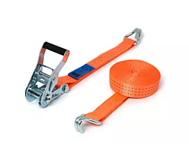 2,5T - Standard Spanngurt - 2,5T - 6,5m - 35mm - 2-teilig mit Spitzhaken - Orange 2,5T - Standard Spanngurt - 2,5T - 6,5m - 35mm - 2-teilig mit Spitzhaken - Orange