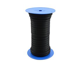 Alle schwarzen Gurtbänder Polyesterband 10 mm - 450 kg - Spule - Schwarz