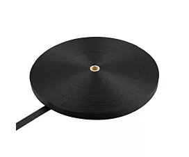 Black - 25mm Polyesterband - 25mm - 1200kg - 100m-Rolle - Schwarz