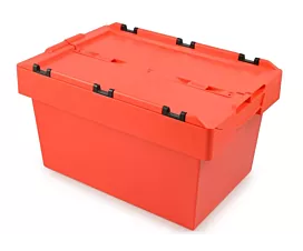 Aufbewahrungsboxen Stapelbare Aufbewahrungsbox mit Deckel - 60x40x34cm - Rot Aufbewahrungsboxen Stapelbare Aufbewahrungsbox mit Deckel - 60x40x34cm - Rot