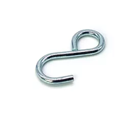 S-Haken Geschlossener S-Haken - 300kg - 18mm - Verzinkter Stahl