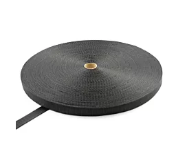 Alle - Black Webbing Polyesterband - 35mm - 3750kg - 100m-Rolle - Schwarz