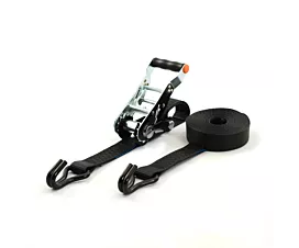 Schwarz - Standard Spanngurt - 5T - 50mm - 2-teilig - Abnehmbarer Ratschenhebel - Schwarz + eigenes Etikett Schwarz - Standard Spanngurt - 5T - 50mm - 2-teilig - Abnehmbarer Ratschenhebel - Schwarz + eigenes Etikett