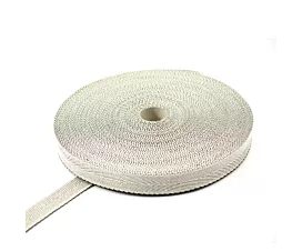 Köperband Polyester – Weiß, 20 Mm Breit, 100 M Rolle Für Näherei & Verpackung