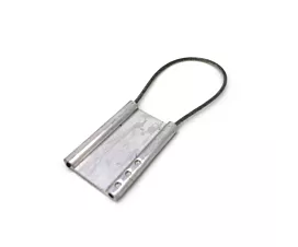 Aluminium-Etiketten Aluminium-Etikett - Blanco - langes Kabel (31cm)