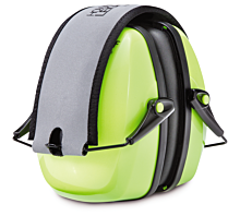 Kapselgehörschutz Faltbarer Gehörschutz - Kopfband - SNR32 - Hohe Sichtbarkeit - leuchtend Grün