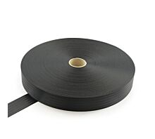 Black - 40 bis 48mm Gurtband Polyester 48mm - 2200kg - auf der Rolle - Schwarz