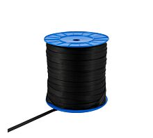 Alle schwarzen Gurtbänder Polyesterband 15 mm - 700 kg - 500 m-Rolle-Schwarz