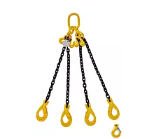 Hijsketting 4-sprongen G8 Hijsketting - 6,6t - 10mm - 4-sprong - Met inkorthaken - G8 - Kies uw haken