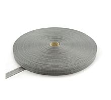 Alle Polyester Meterwaren Polyesterband 35mm - 3000kg - 100m Rolle (Grau mit 2 Streifen)