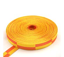 Alle Baumwollbänder Karate Gürtel  zweifarbig - doppelt (50 Meter Rolle)
