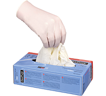 Alle Handschuhe Einweghandschuhe - Latex - ungepudert - Weiß oder Blau - 50 Stück / Karton