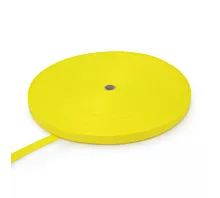 Alle Polyester Meterwaren Polyesterband 25 mm - 1200 kg - 100 m Rolle - ohne Streifen  (Farbe wählbar)
