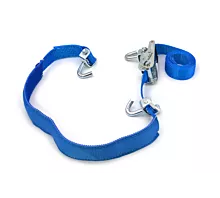 Alle Spanngurte & Zubehöre 5T - 2,8m - 50mm - 1-teilig - Wirbelhaken und Grippschlauch - Autotransport-Spanngurt - Blau