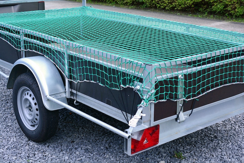 Anhängernetz 4x6m – Schwarz, Maschenweite 45x45mm, 4mm Dicke – Für LKW, Container & Anhänger