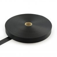 Gordelband polyester 40 mm - 1850 kg - op rol - zwart MB